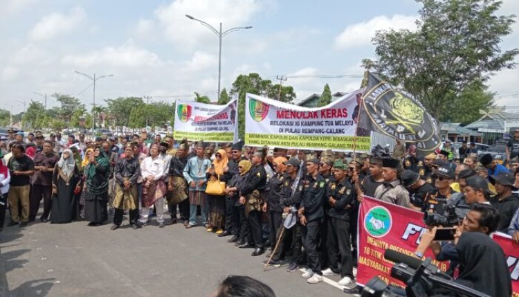 Aliansi Melayu Dumai Gelar Aksi Damai Tolak Relokasi Rempang-Galang