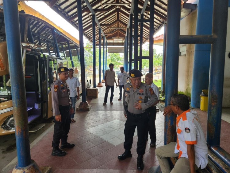 Satgas Preventif Subsatgas PAM Objek Vital Transportasi Ops Lilin-LK 2023, Patroli dan Pengamanan di Terminal AKAP