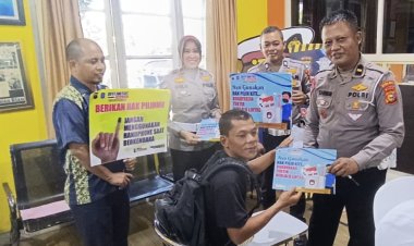 Ditlantas Polda Riau Sampaikan Himbauan Kamseltibmas dan Kamseltibcarlantas kepada Pemohon SIM