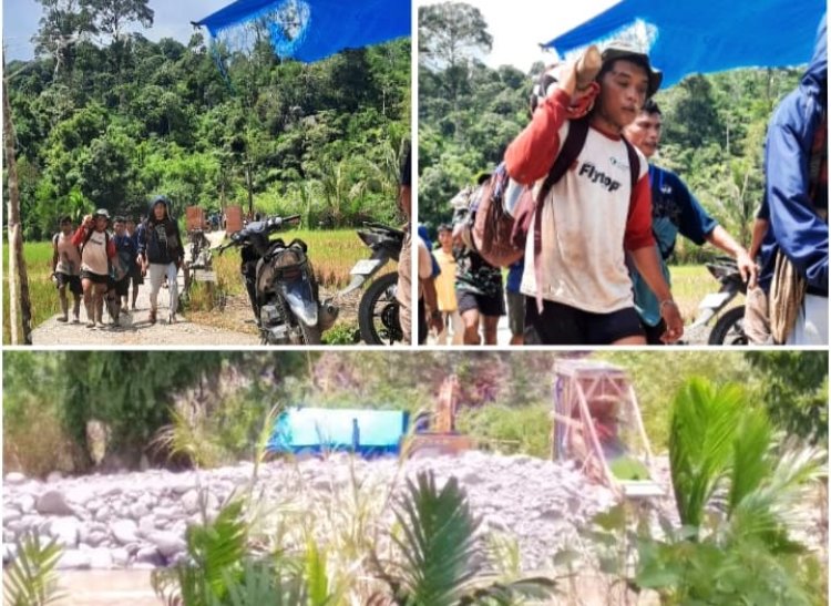 Tambang Emas Illegal Sungai Abu Kabupaten Solok Longsor, Tewaskan 15 Orang Penambang