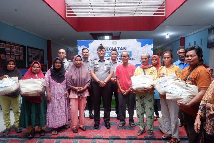 Wujud Akselerasi Menteri Imigrasi dan Pemasyarakatan, Rutan Pekanbaru Gelar Kegiatan Bakti Sosial