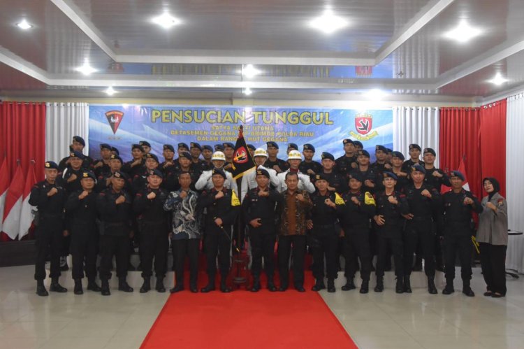 Detasemen Gegana laksanakan Tradisi Pensucian Tunggul Satya Sakti Utama