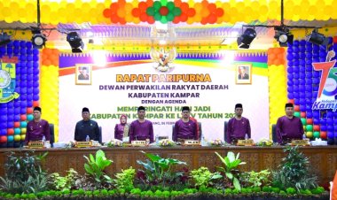 DPRD Kampar Gelar Rapat Paripurna HUT Ke-75 Kabupaten Kampar