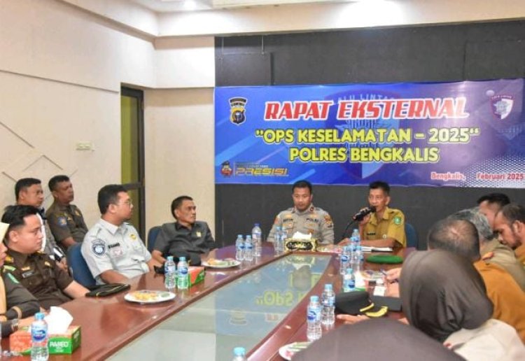 Jasa Raharja Cabang Dumai Gelar Rapat Koordinasi Forum Keselamatan lalu lintas Dengan Polres Bengkalis
