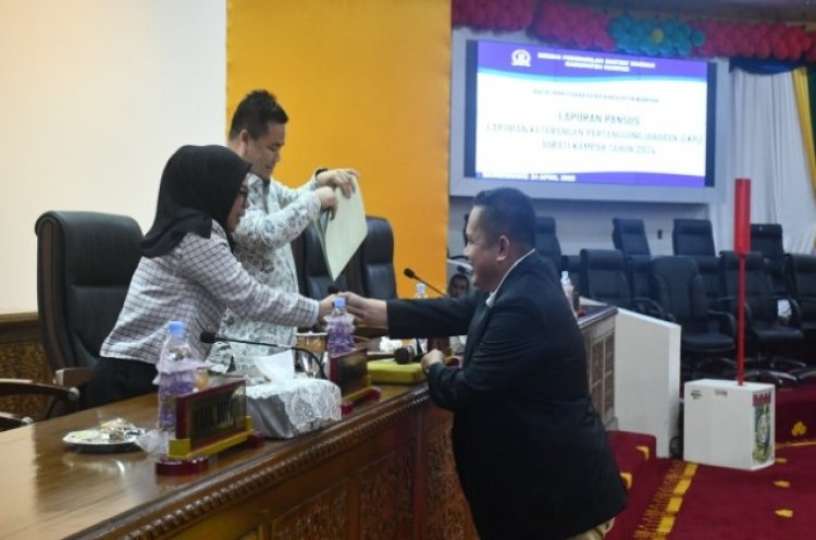 DPRD Kampar Gelar Rapat Paripurna Laporan Pansus LKPJ Bupati Kampar Tahun 2024