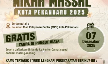 43 Calon Pasutri Sudah Daftar Nikah Massal Gratis Pemko Pekanbaru