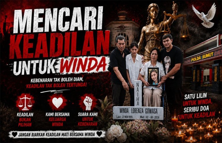 Keluarga Winda Lorenza Gowasa Akan Gelar Aksi Damai di Mapolda Sumut, Desak Penanganan Kasus Secara Transparan